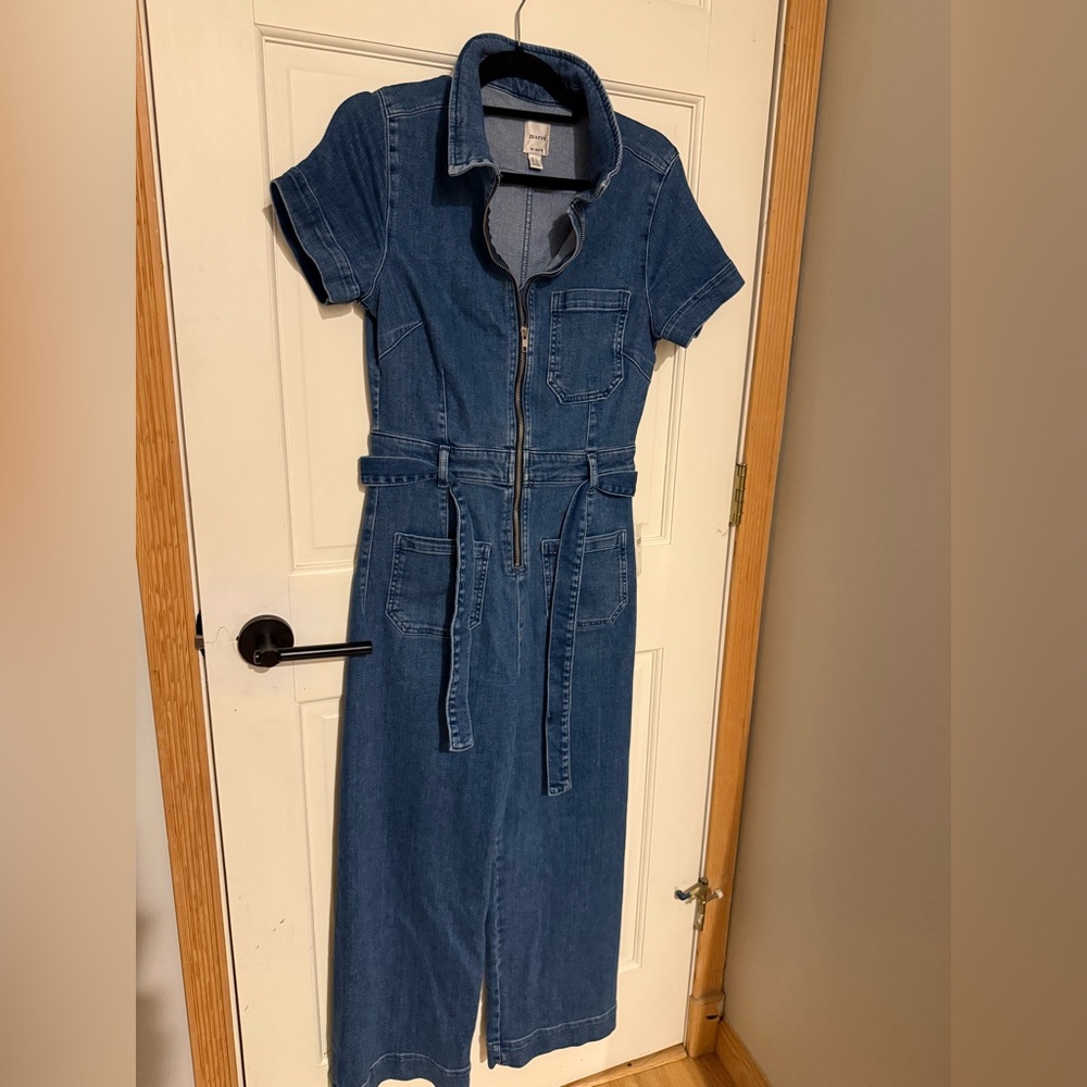 NWT Maeve The Colette Denim Jumpsuit with Belt - Size 10